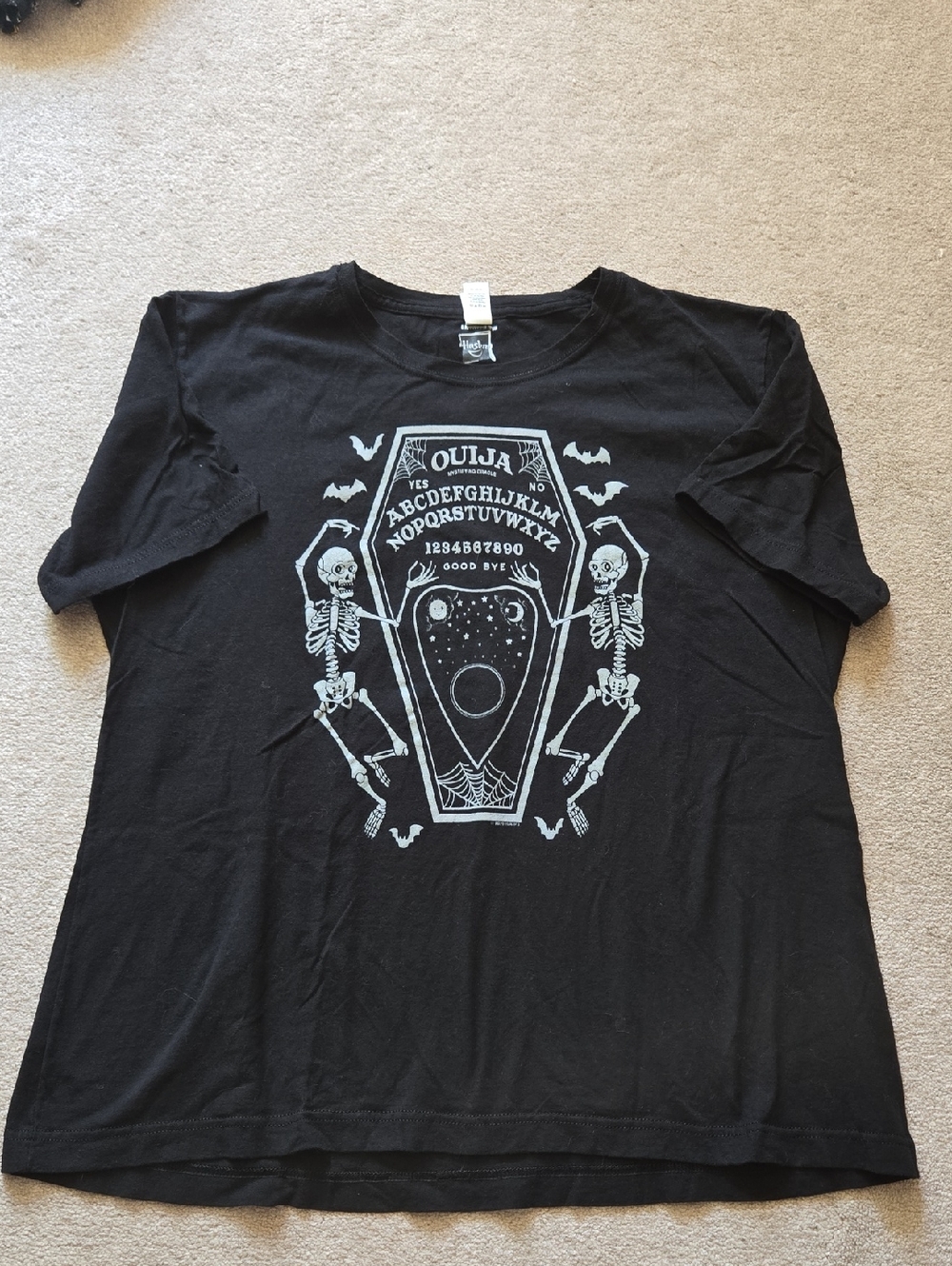 Hasbro Ouija Glow-in-the-Dark T Women's Fitted XXL